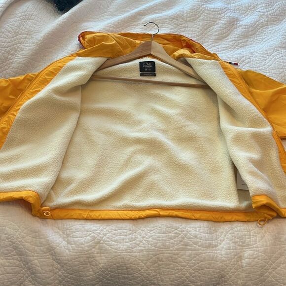 Ckh Clockhouse Zip-up Jacket Yellow Red Colorblock Retro 38 Medium Kidcore New - Picture 8 of 11